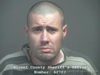Mugshot of Brandon Steve Sparks booked in Blount County, Tennessee on August 4, 2026