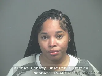 Mugshot of CALEAH JANAI SMITH booked in Blount County, Tennessee on April 2, 2026