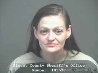 Mugshot of ASHLEY LEE THOMPSON booked in Blount County, Tennessee on April 9, 2026