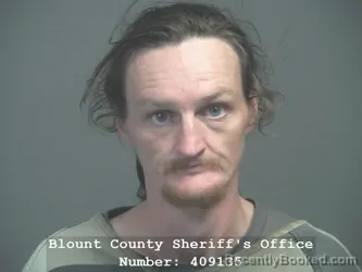 Mugshot of Nathan Patrick Leroy Travis booked in Blount County, Tennessee on July 19, 2026