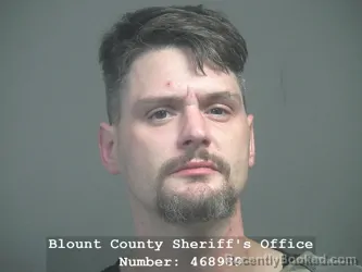 Mugshot of Dylan Christopher Webber booked in Blount County, Tennessee on July 24, 2026