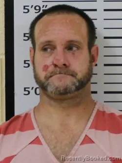 Mugshot of Brandon Richard Melton booked in Carter County, Tennessee on August 24, 2026