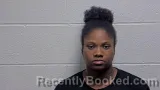 Mugshot of Qtia Sharmayne Johnson booked in Giles County, Tennessee on October 1, 2026