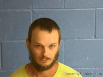Mugshot of Austin Brian Heath Mitchell Hall booked in Humphreys County, Tennessee on August 26, 2026