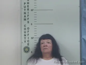 Mugshot of Denise M Ervin booked in Putnam County, Tennessee on August 20, 2026