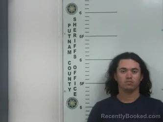 Mugshot of HARVIN D GAMEZ booked in Putnam County, Tennessee on March 26, 2026