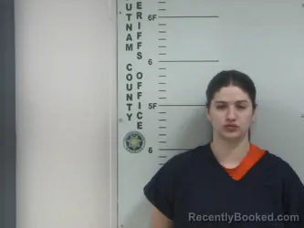 Mugshot of MADISON R SCHNEIDER booked in Putnam County, Tennessee on March 26, 2026