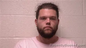 Mugshot of Justin Taylor Cauley booked in Robertson County, Tennessee on June 13, 2026