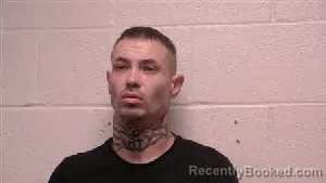 Mugshot of Cory Frazier booked in Robertson County, Tennessee on August 19, 2026
