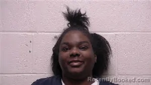 Mugshot of Shymese Nycole Ford booked in Robertson County, Tennessee on April 20, 2026