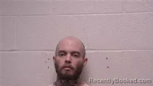Mugshot of Brandon Dale Hams booked in Robertson County, Tennessee on April 22, 2026