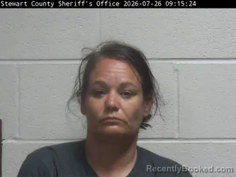 Mugshot of VALERIE R ALLEN booked in Stewart County, Tennessee on July 25, 2026