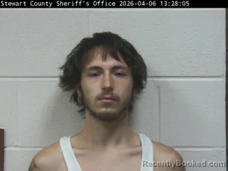 Mugshot of CAMERON A BROWN booked in Stewart County, Tennessee on April 6, 2026