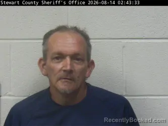 Mugshot of Christopher L Britton booked in Stewart County, Tennessee on August 13, 2026