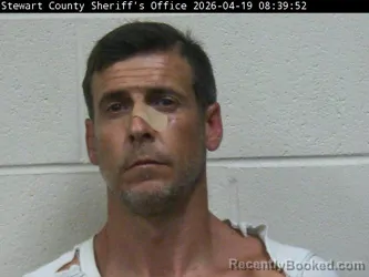 Mugshot of DUSTIN F BARNES booked in Stewart County, Tennessee on April 19, 2026