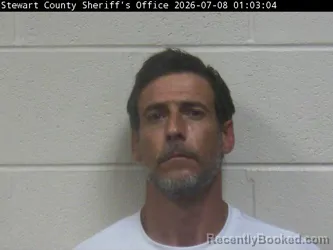 Mugshot of DUSTIN F BARNES booked in Stewart County, Tennessee on July 7, 2026