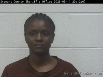 Mugshot of Iyana D Bradley booked in Stewart County, Tennessee on September 11, 2026