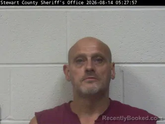 Mugshot of Steven D Browning booked in Stewart County, Tennessee on August 13, 2026