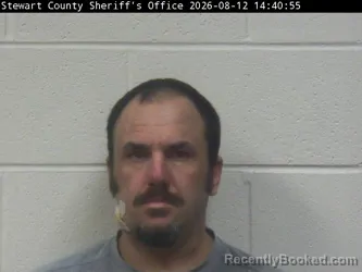 Mugshot of William A Bogart booked in Stewart County, Tennessee on August 12, 2026