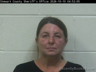 Mugshot of Amanda M Duncan booked in Stewart County, Tennessee on October 9, 2026