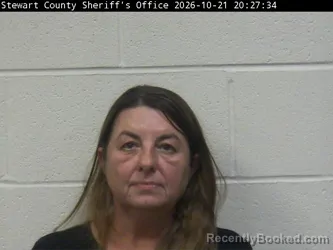 Mugshot of Amanda M Duncan booked in Stewart County, Tennessee on October 21, 2026