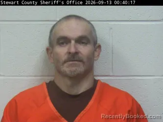 Booking photo from Stewart County, Tennessee