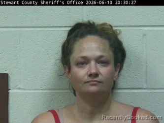 Mugshot of HEATHER D DANIELS booked in Stewart County, Tennessee on June 10, 2026