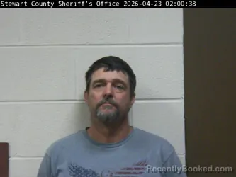 Mugshot of TOBY S EARHART booked in Stewart County, Tennessee on April 22, 2026