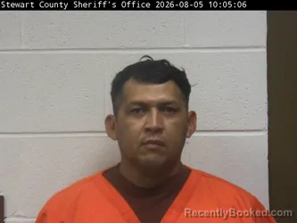 Mugshot of Antonio A Huitzache booked in Stewart County, Tennessee on August 4, 2026