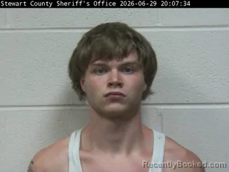 Mugshot of GAGE L HERRON booked in Stewart County, Tennessee on June 29, 2026