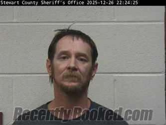 Booking photo from Stewart County, Tennessee