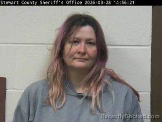 Mugshot of MELISSA D JAHN booked in Stewart County, Tennessee on March 28, 2026