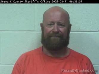 Mugshot of Chuck B Kelley booked in Stewart County, Tennessee on August 10, 2026