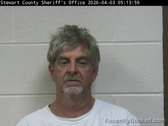 Mugshot of KENNETH A LIEBERSTEIN booked in Stewart County, Tennessee on April 2, 2026