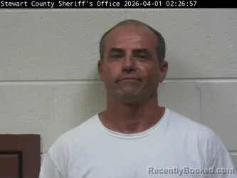 Mugshot of KEITH D LEWIS booked in Stewart County, Tennessee on March 31, 2026