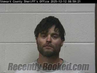 Booking photo from Stewart County, Tennessee