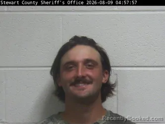 Mugshot of Dylan C Newman booked in Stewart County, Tennessee on August 8, 2026