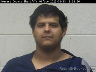 Mugshot of Bryan A Pacheco booked in Stewart County, Tennessee on August 13, 2026