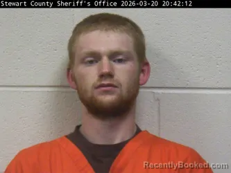 Mugshot of JUSTIN R PAGE booked in Stewart County, Tennessee on March 20, 2026