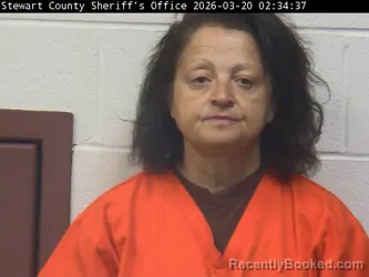 Mugshot of DARLENE C SCRUGGS booked in Stewart County, Tennessee on March 19, 2026