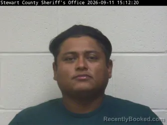 Mugshot of Jefferson Sanchez booked in Stewart County, Tennessee on September 11, 2026