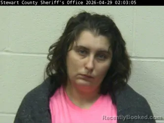 Mugshot of JACQUELINE N SANFORD booked in Stewart County, Tennessee on April 28, 2026