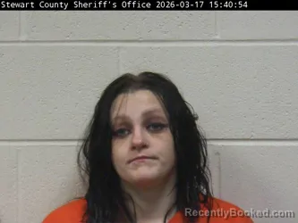 Mugshot of JESSICA L TULEY booked in Stewart County, Tennessee on March 17, 2026