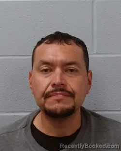 Mugshot of Reynaldo Posas booked in Hays County, Texas on April 15, 2026