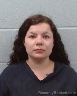 Mugshot of Taylor Elise Broussard booked in Hays County, Texas on April 17, 2026