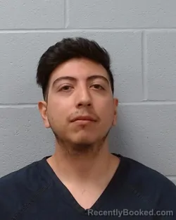 Mugshot of Samuel Jesse Mancias booked in Hays County, Texas on April 20, 2026