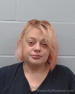 Mugshot of Samantha Paige Morris booked in Hays County, Texas on May 7, 2026