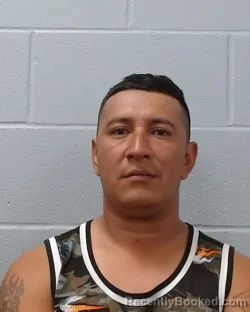 Mugshot of Lester Diaz Castillo booked in Hays County, Texas on May 8, 2026