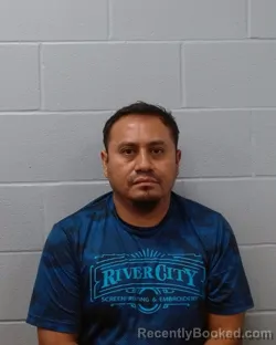 Mugshot of Ulises Ramirez Carrillo booked in Hays County, Texas on May 12, 2026