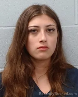 Mugshot of Abigail Lizbeth Edge booked in Hays County, Texas on May 14, 2026